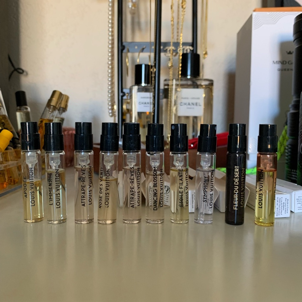 Louis Vuitton Fragrance Collection - Black and Gold Accents
